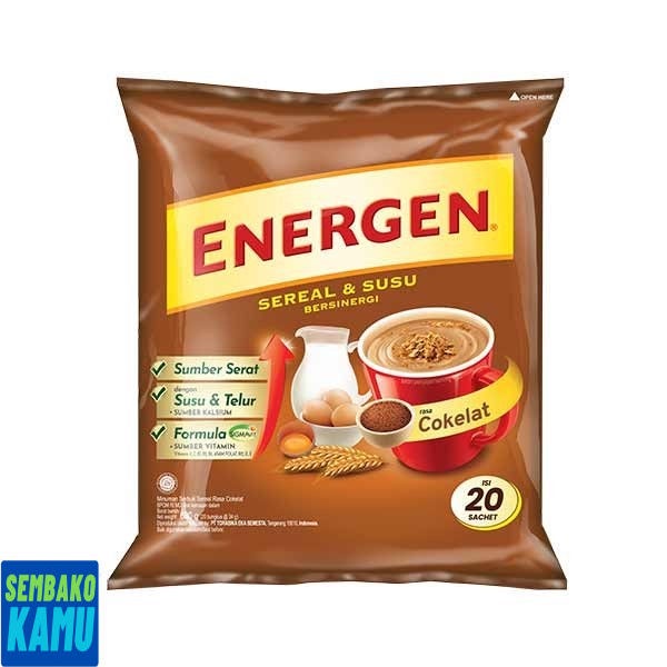 

Energen Cokelat Bag 20 S x 29 gr - Sereal