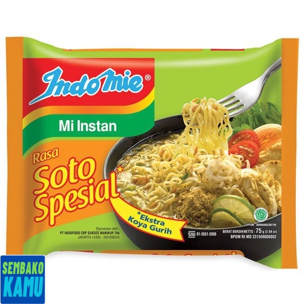 

Indomie Mie Kuah Soto Special 75 gr