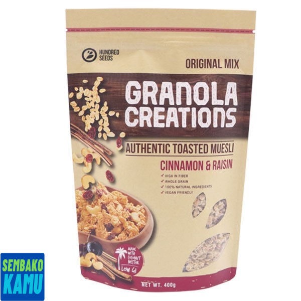 

granola Creations Cinnamon & Raisin 400 gr