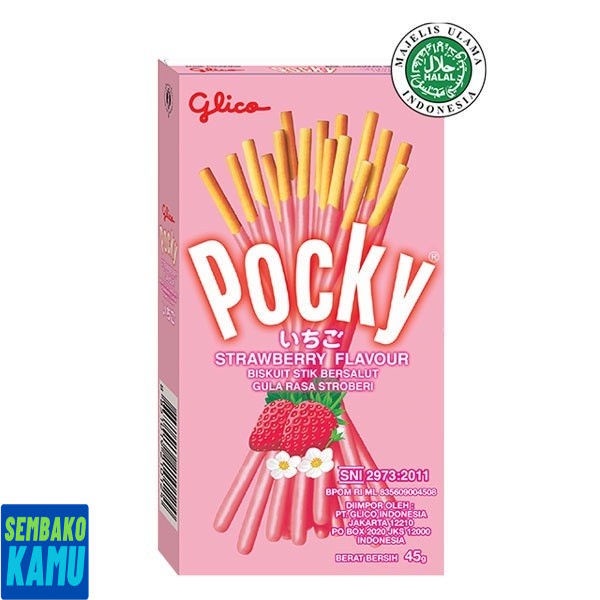 

Glico Pocky Strawberry Stick Biscuit 45 gr