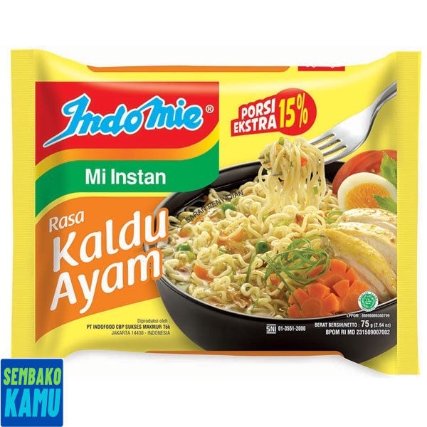 

Indomie Mie Kuah Kaldu Ayam 75 gr