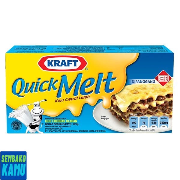 

Kraft Chesse Quick Melt 165 gr - Keju