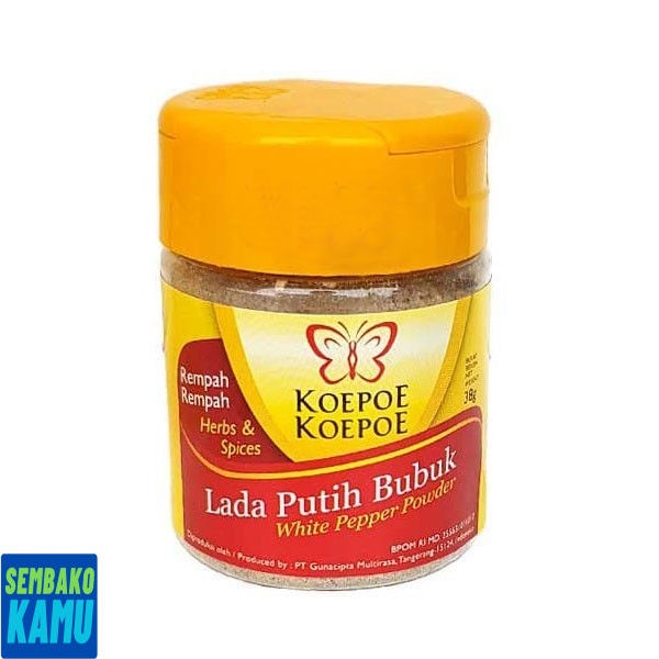 

Kupu Kupu Lada Putih Bubuk 38 gr