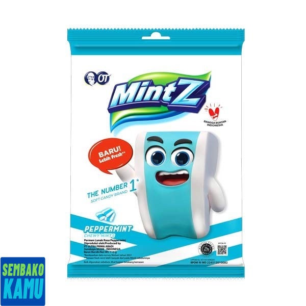 

Mintz Chewy Peppermint Candy Bag 115 gr - Permen