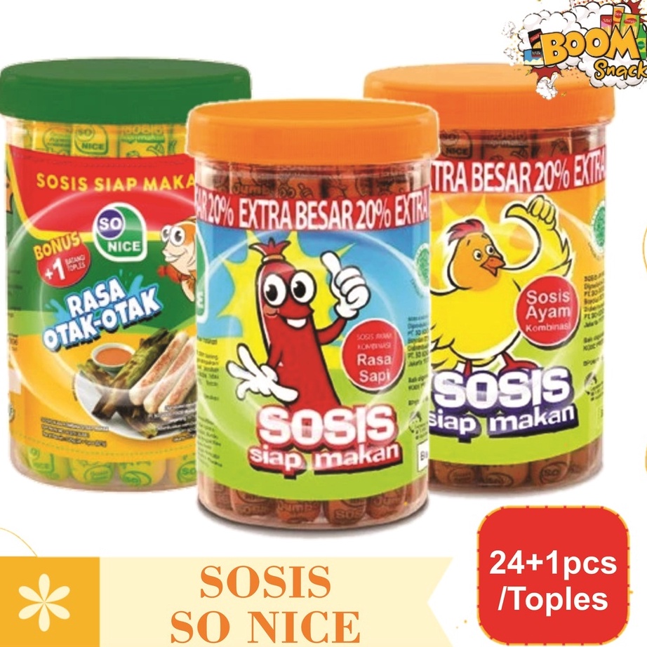 

YJBP1213 READY STOK TOP - Sosis So Nice isi 24 pcs Bonus 1 pcs