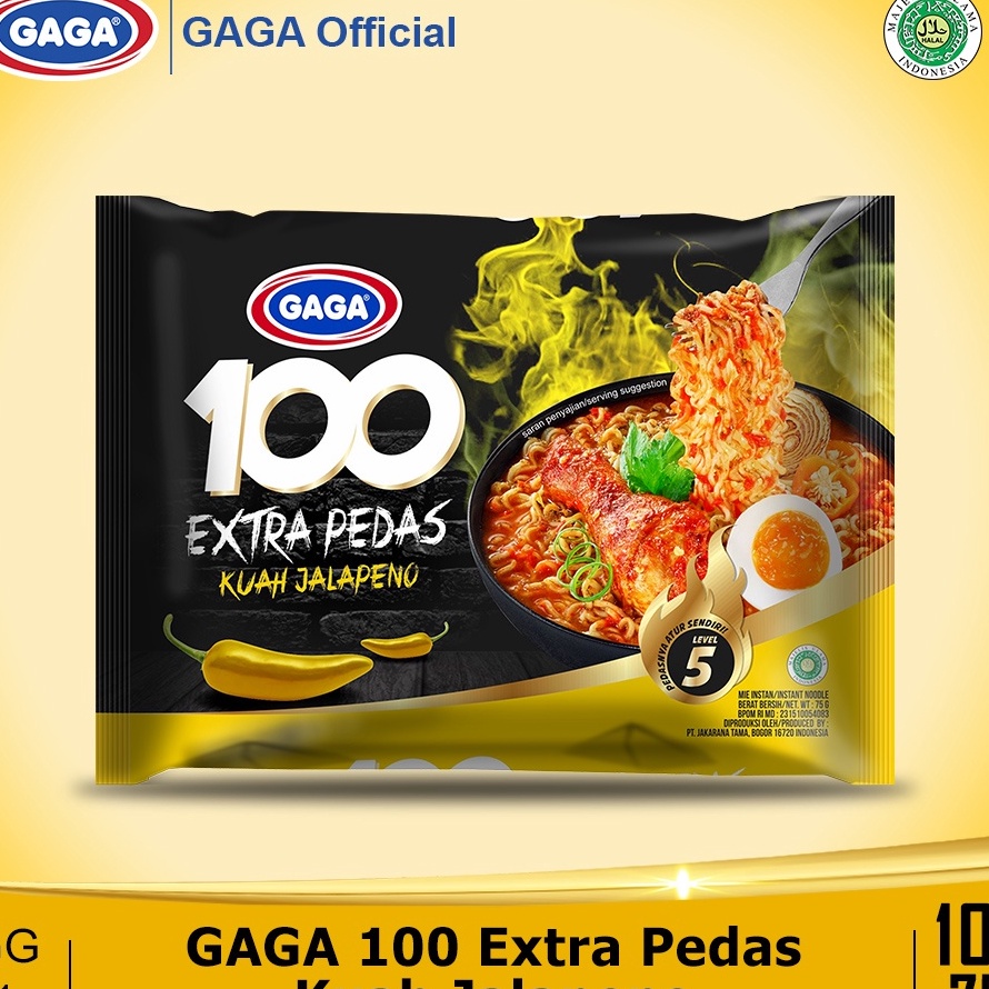 

TBMR3124 【MEGA SALE】 Paket Hemat 10 pcs Gaga 100 Kuah Extra Pedas Jalapeno. (GG1)
