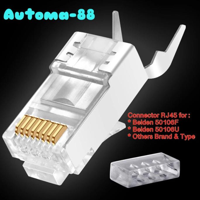 Eceran Connector RJ45 FTP STP UTP Kabel Cat6 Belden 50106F 50106U