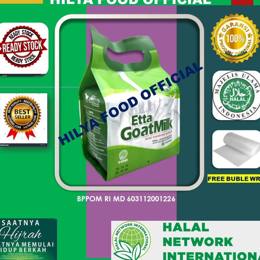 

SVZQ7057 TERMURAH Etta Goat Milk (EGM) Susu Kambing bubuk premium cocok untuk segala umur
