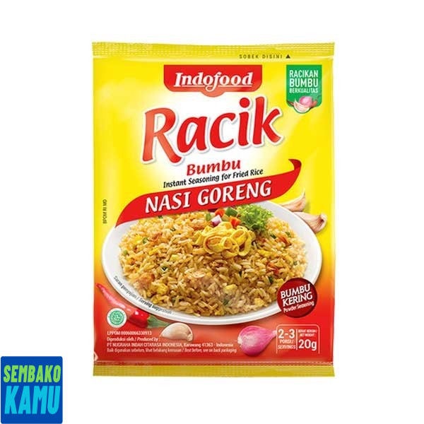 

Indofood Bumbu Racik Nasi Goreng 20 gr