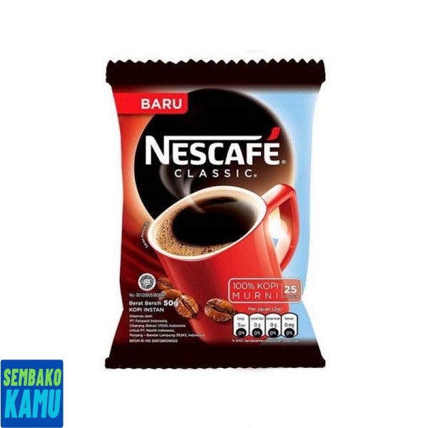 

Nescafe Coffee Classic Bag 50 gr - Kopi