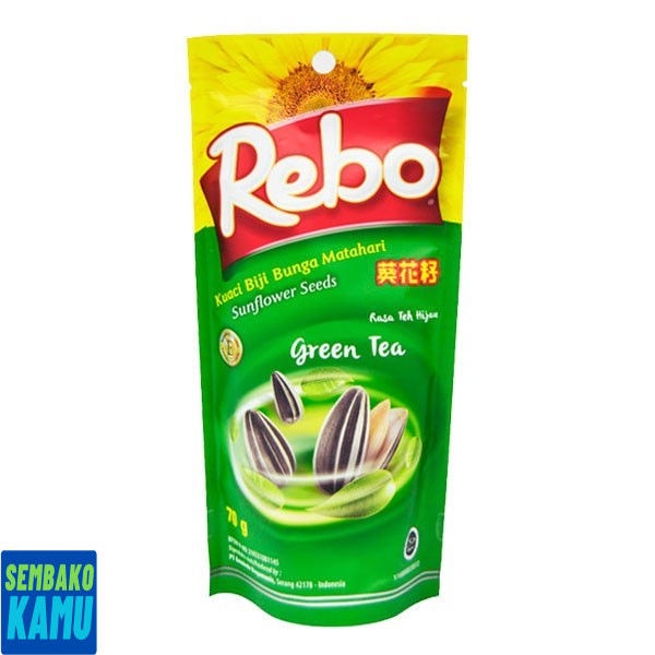 

Rebo Kwaci Bunga Matahari green Tea 70 gr