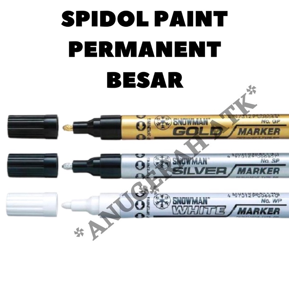

BPGG3479 Jangan Sampai Kehabisan!!! Sepidol White Paint Marker Putih / Emas / Silver Permanen BESAR Snowman