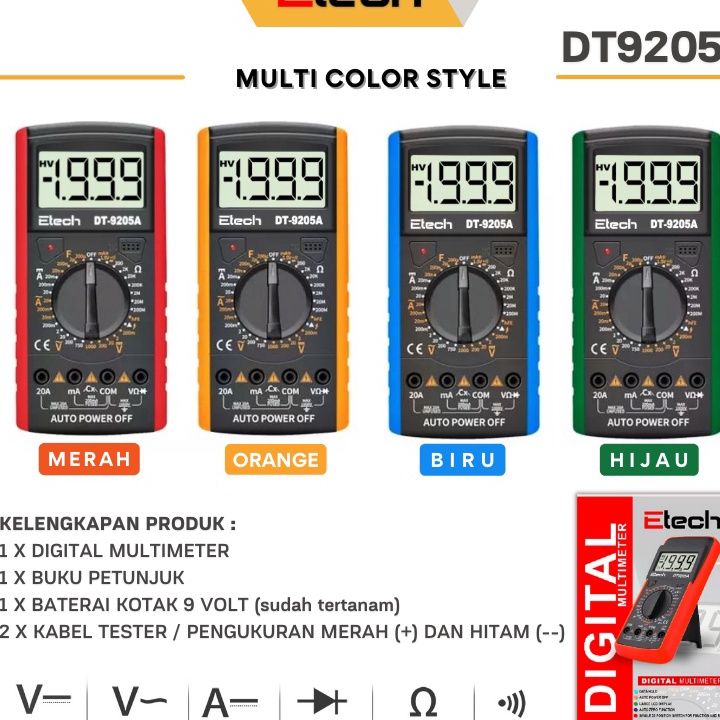 ✢Hot✢ New Multimeter Multitester Avometer Digital Analog Terbaru Bukan Fluke Sanwa Constant Zotek An