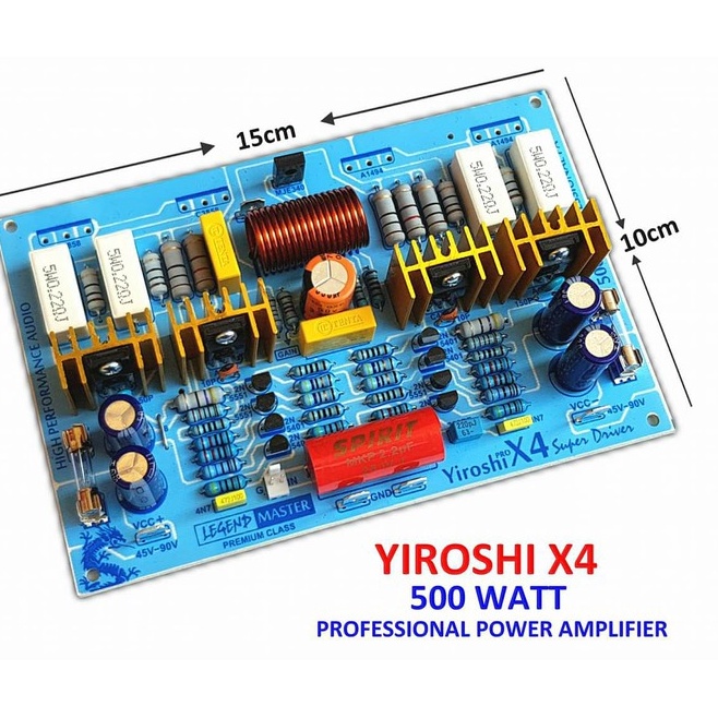 ￣ cu DRIVER POWER YIROSHI X4 500W MONO TANPA TR TRANSISTOR SYSTEM X 4 X-4 AMPLI AMPLIFIER TANPA TR F