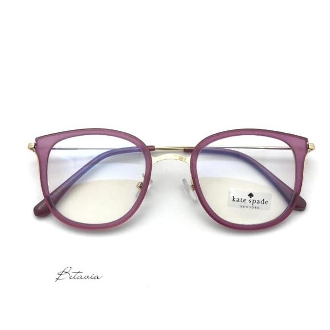 Frame Kacamata Minus Wanita Kate Spade + Lensa Antiradiasi Original