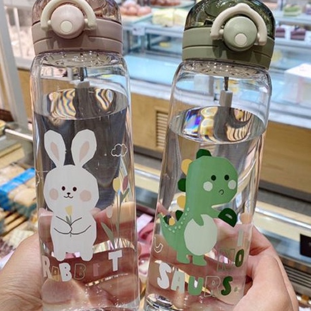 HRKF8865 READY STOK  AX-913 Botol Minum Motif Karater Binatang Lucu 580ML