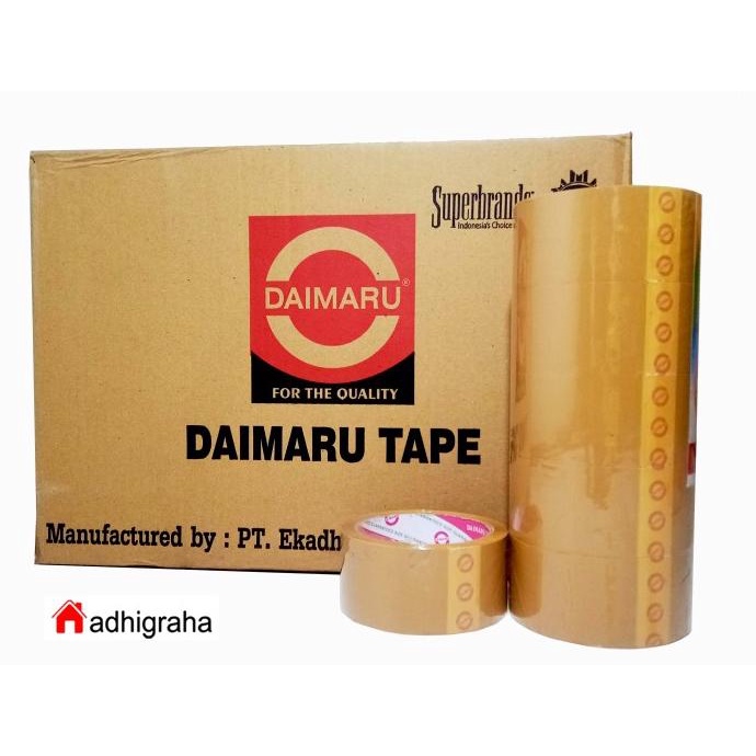 

lakban OPP 2" coklat DAIMARU 45mm x 50m 45mic 45mmx50m