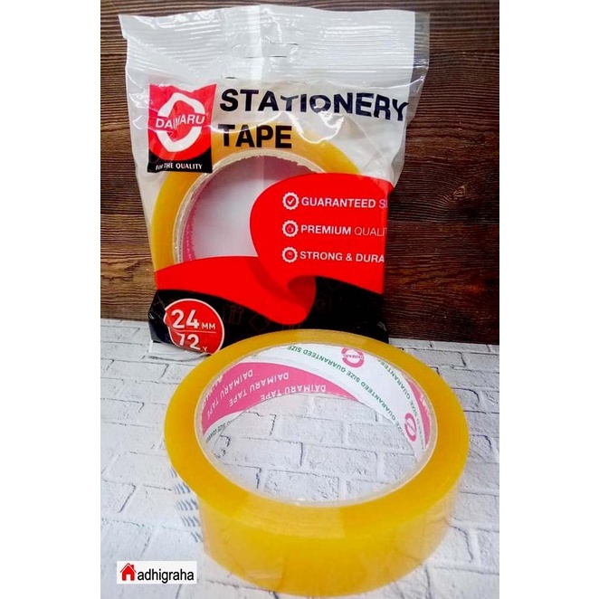 

lakban bening 1" DAIMARU (24mm x 72y,43mic) premium