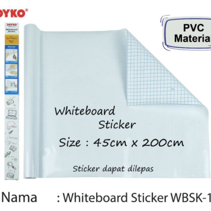 

PYYG3777 5.5 COD Stiker Papan Tulis Putih Whiteboard Sticker Joyko WBSK-150
