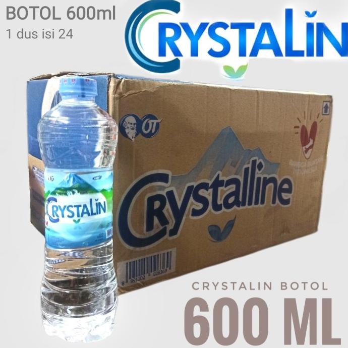 

Crystalin air mineral botol 600ml crystalline