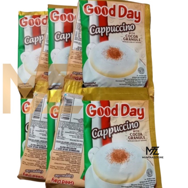 

FMXY9636 Dijamin Ori ☘️ MUMTAAZZTORE ☘️ Good Day Cappuccino 25gr Isi 10 Sachet