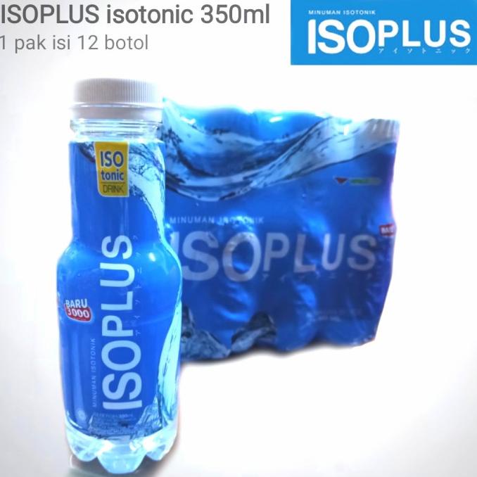 

ISOPLUS isotonic drink botol 350ml 1 pak isi 12 botol minuman isotonik