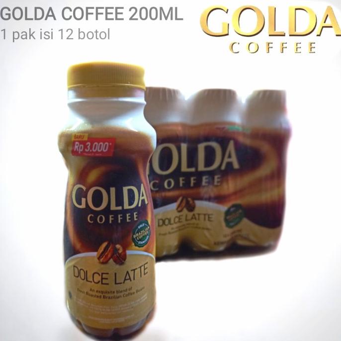 

Golda coffee botol 200ml 1 pak isi 12 botol kopi brazzilian gold