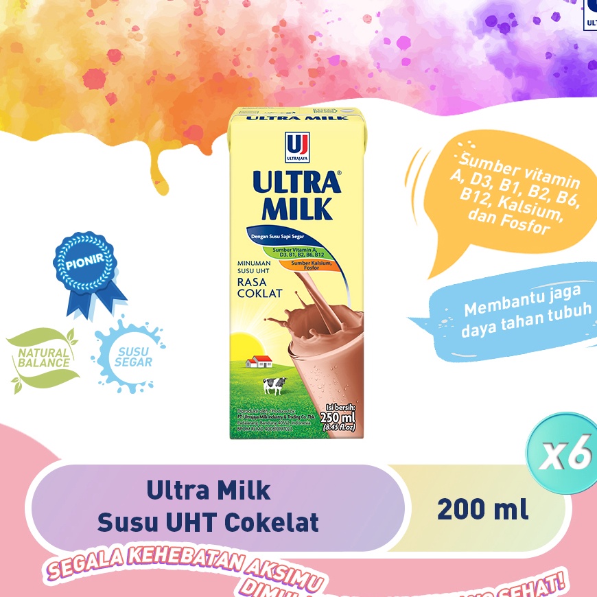 

DMTL0315 Terbaru Ultra Milk Susu UHT Cokelat 200ml [Paket isi 6pcs]