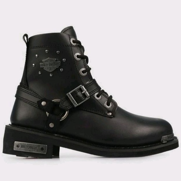 Boots wanita harley davidson Becky black original