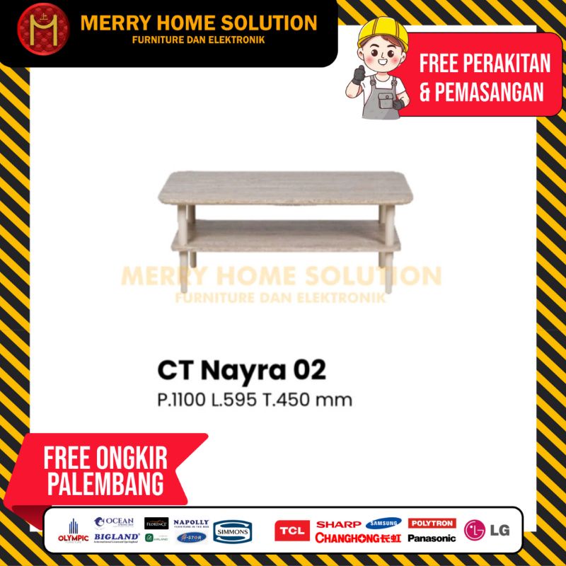 Olympic CT Nayra 02 Coffe Table Meja Tamu Meja Kopi Kayu Solid