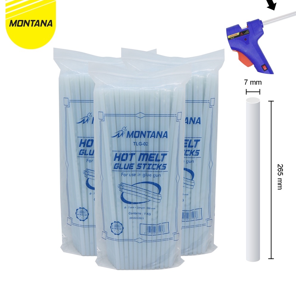 

Big Sale.. MONTANA Glue Stick Refill / Lem Bakar / Isi Lem Tembak Montana TLG-02 / PAK EAS