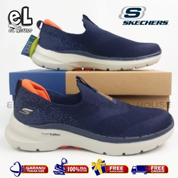 SKECHERS GOWALK 6 HYPERPILLAR/SEPATU SKECHERS PRIA/SEPATU PRIA SLIPON/