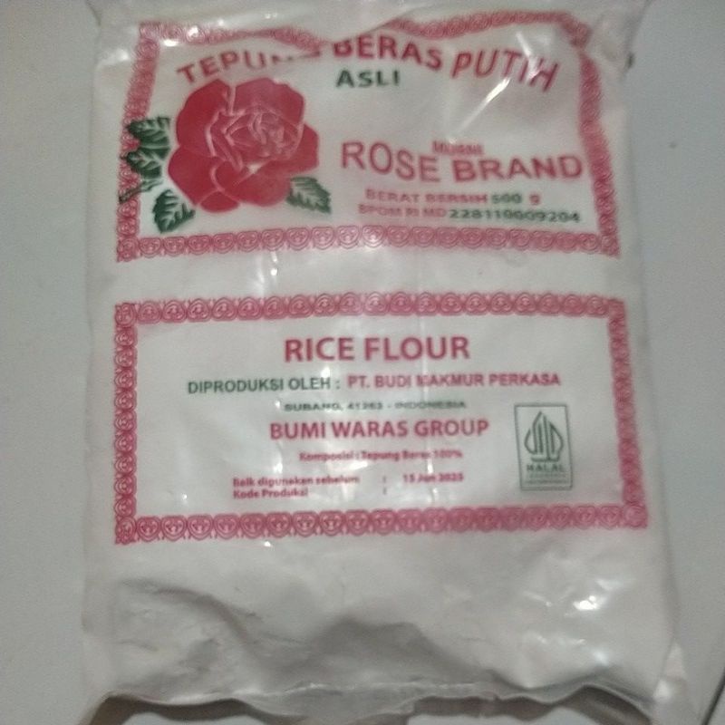 

Tepung Beras Putih Rose Brand 500 gram