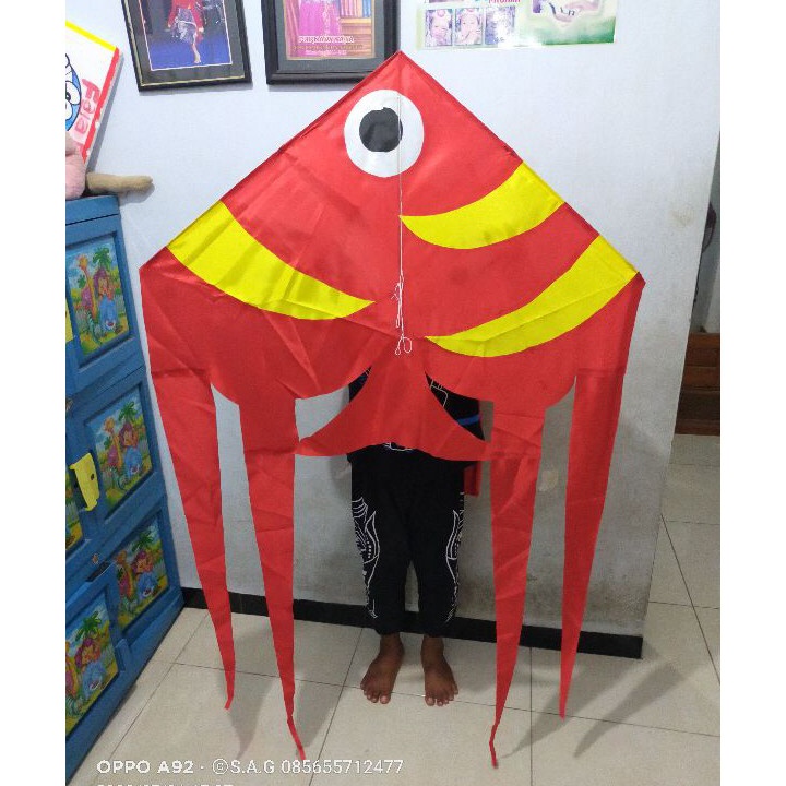 VYRK7588 Stok terbaru  layangan hias/layangan kain/layangan ikan