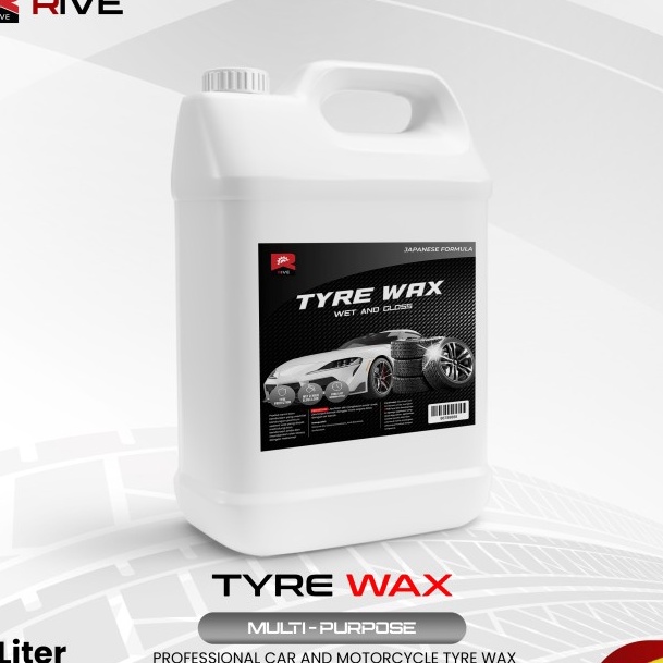 TERMURAH Semir Ban Rive Tyre Wax Tire Gel 5 Liter 5000 ml Semir Ban Murah