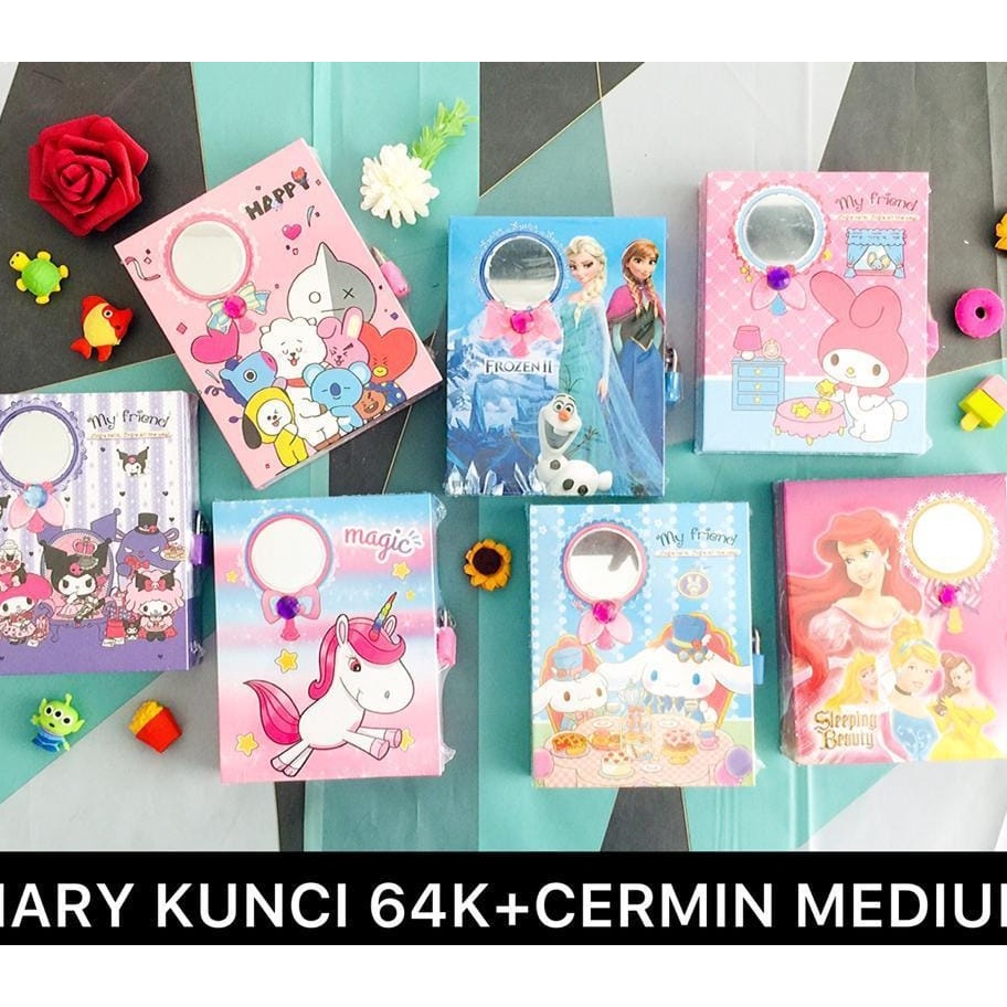 

HWVC0324 【Penjualan Terbaik】COD diary ada GEMBOK/diary anak/buku harian/buku catatan