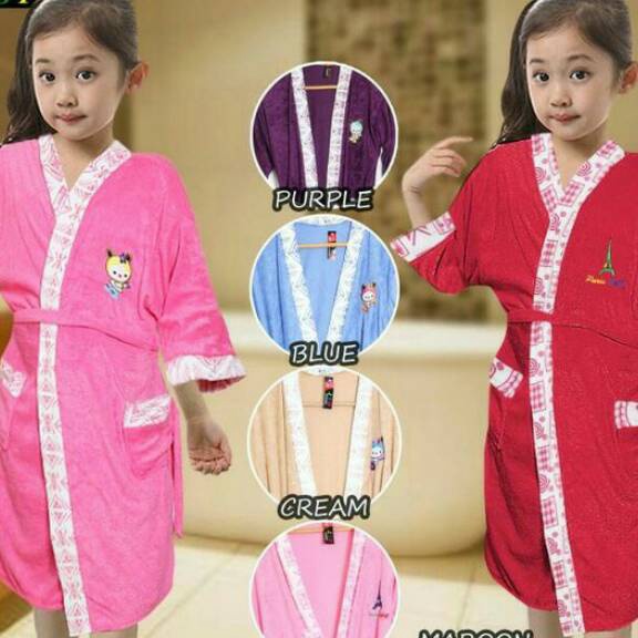 ✢Grosir✢ Keyla Fashion - Handuk Kimono Anak / Handuk Mandi Anak / Baju Kimono Anak / Handuk Mandi Mo