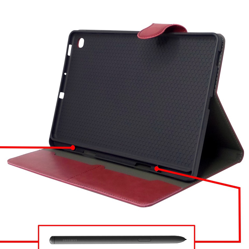 ➨ CaseDove - Case Flip Tab S6 Lite FS Bluemoon Stylus Slot s Promo ★★★.