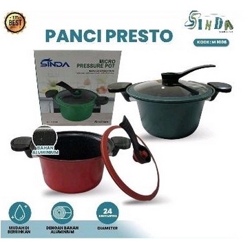 PANCI PRESTO SINDA / BMW DIAMETER 24 CM/MICRO PRESSURE POT VIRAL DUS COKLAT
