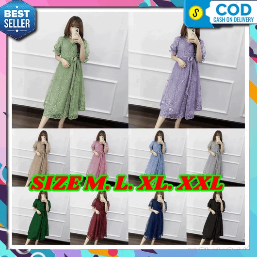 Dress Wanita Terbaru 2023 Bsju Natalan Mewah Viral Dres Cantik Kekinian Longdres Cantik Fashion Eleg