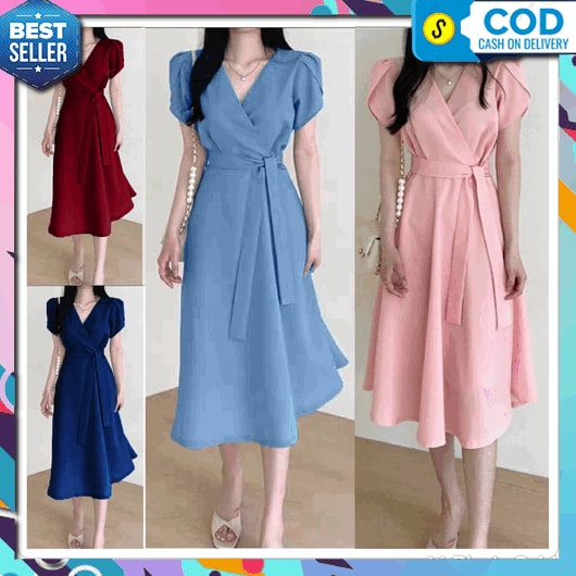 Dress Wanita Terbaru 2023 Baju Atasan Cewek Murah Remaja Dress Natal Mewah Import 2024 Drees Natali 