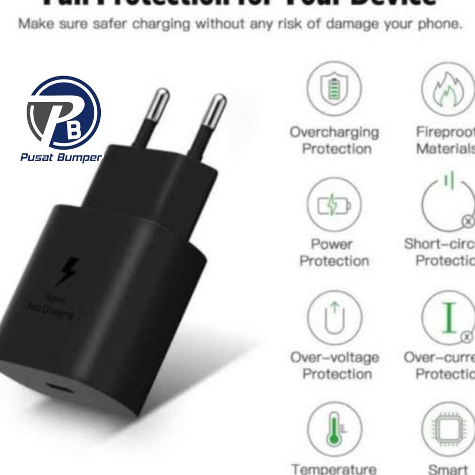 Big sale Adaptor Kepala batok Charger Casan Samsung Galaxy A33 A53 A73 5G a32 A52 a72 A52S note 10 n