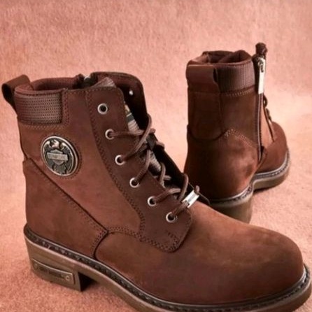 Sepatu boots pria harley davidson jim brown original