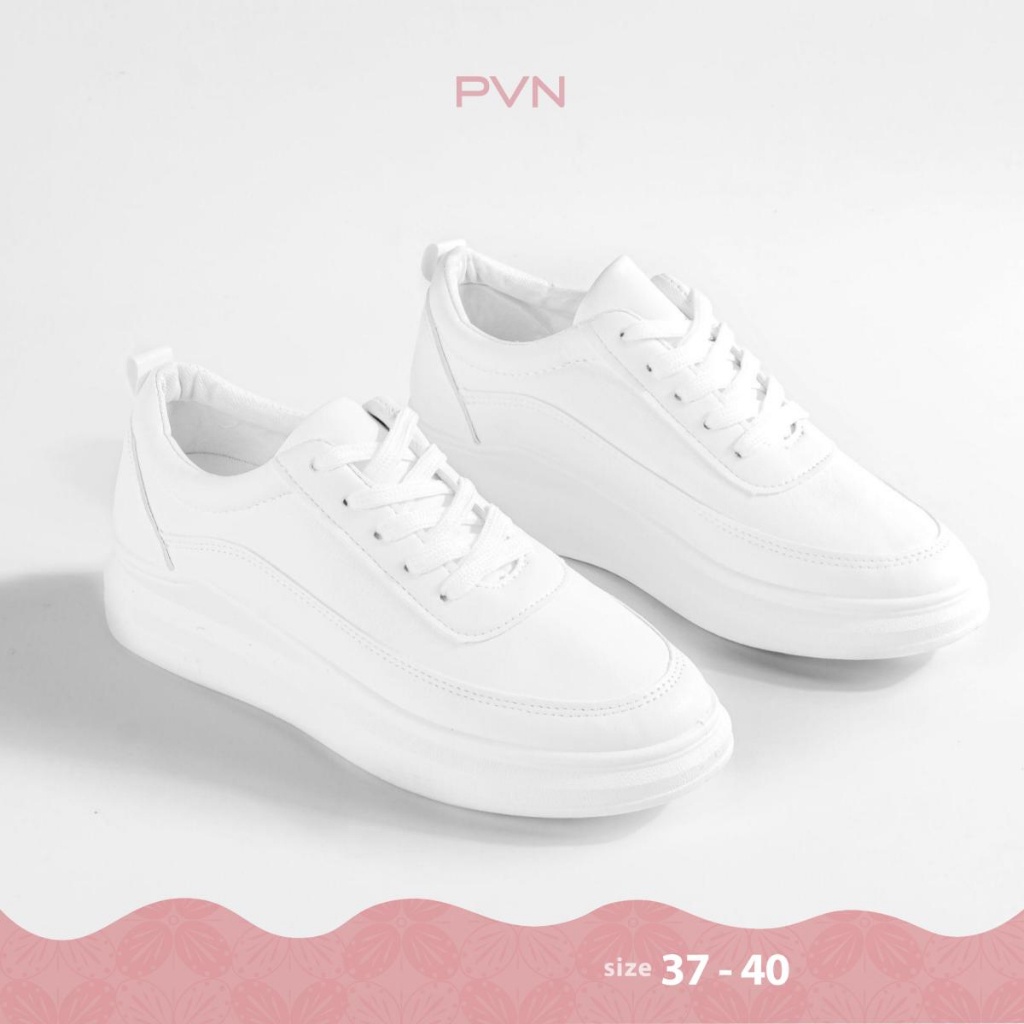 PVN Suga Sepatu Sneakers Wanita Putih Pink Shoes 004