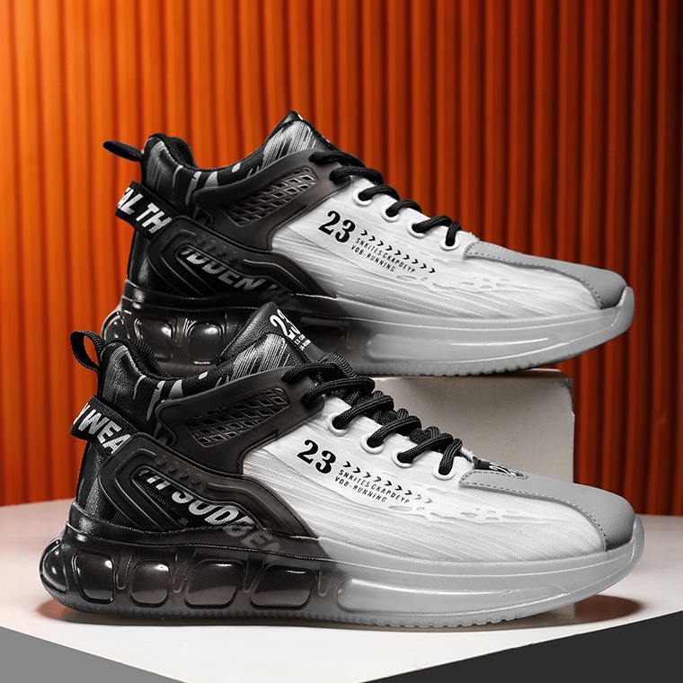 Sepatu Pria Dewasa Terbaru 2023 Keren Buat Gaya Murah  Srss Laki Tali Septu Lari Sport Jogging Hitam