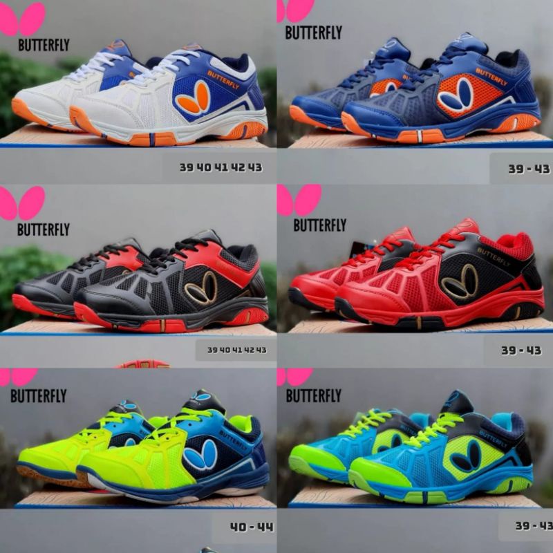 Sepatu Butterfly Tenis Pria Sepatu Olahraga Bulutangkis Buterfly Sepatu Tenis Meja Butterfly Origina