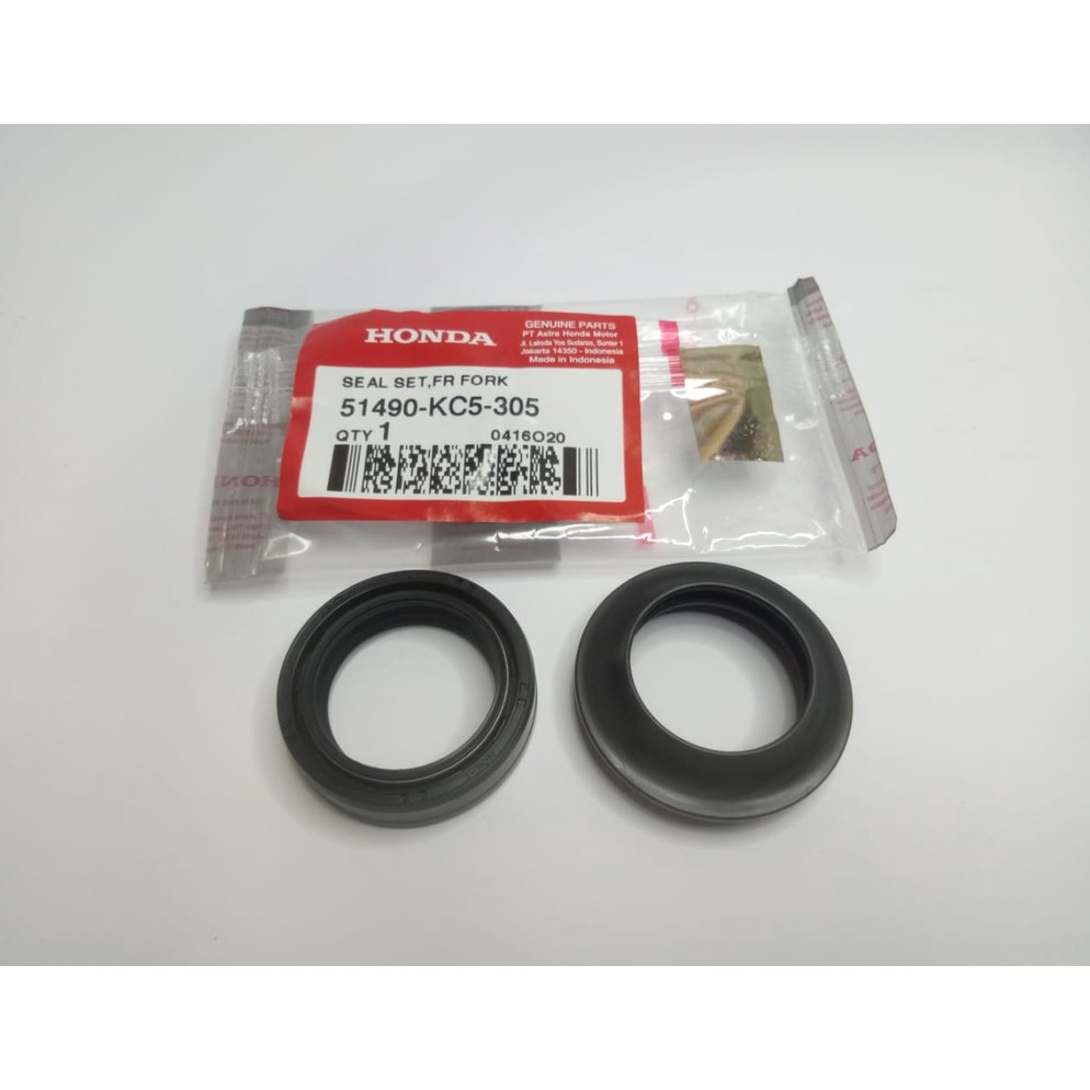 Terpercaya.. ORIGINAL  AHM SEAL SHOCK + PLUS SEAL ABU SHOCK DEPAN KC5 ASLI ORI HONDA HGP ORI ASLI TI