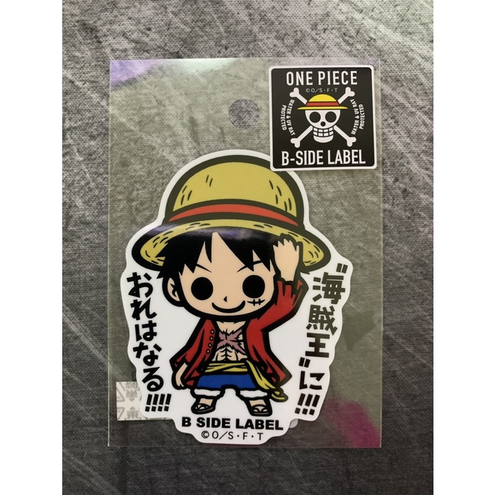 One Piece B-Side Label Sticker - Monkey D. Luffy