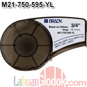 

Tape Label Brady Vinyl 19Mm Black On Yellow M21-750- 595-Yl/Stiker