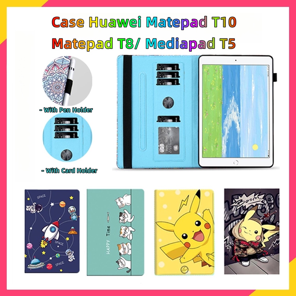 【Ready Stock Jakarta】case huawei matepad t10 case huawei matepad t8 case huawei mediapad t5 cartoon 